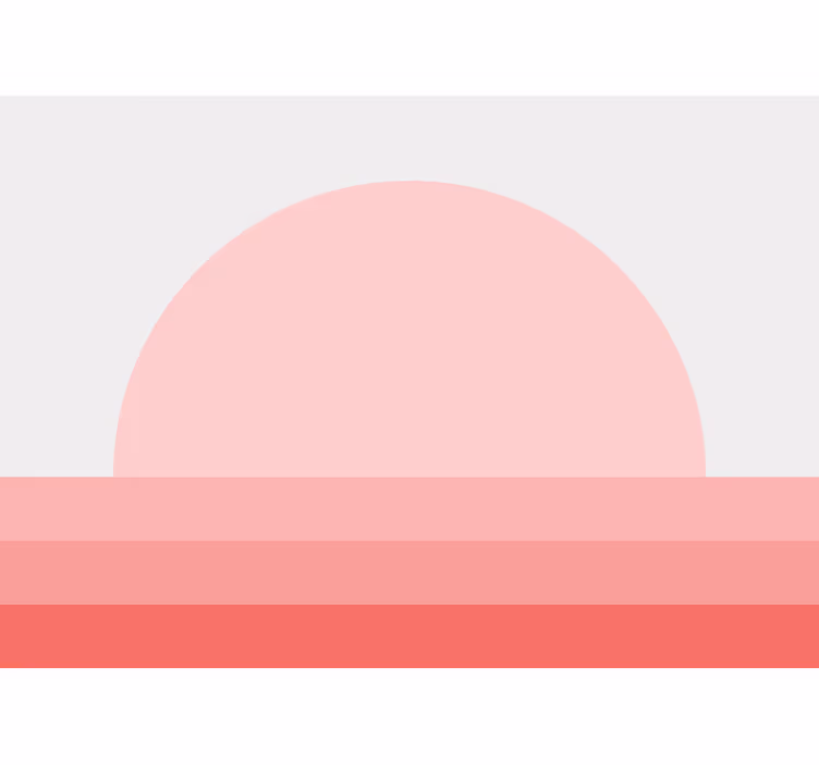 Rollo fenster wohnzimmer pink 70er sonnenuntergang - TenStickers