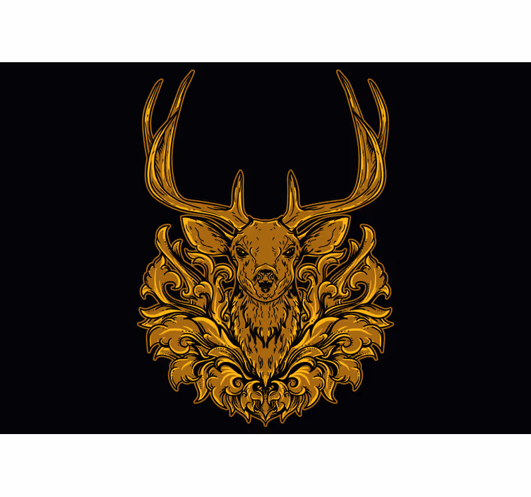 Rollo fenster wohnzimmer golden hirsch - TenStickers