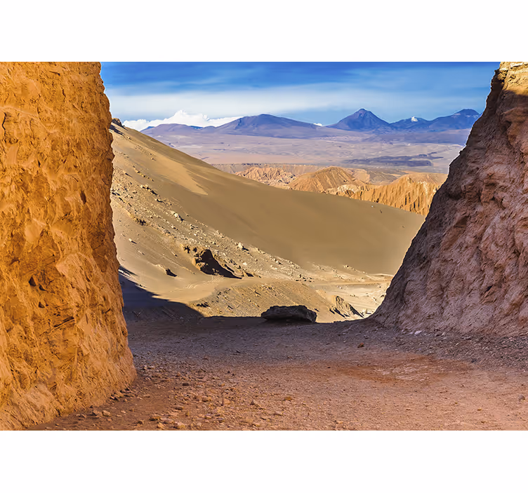Rollo fenster wohnzimmer im atacama wüstendesign - TenStickers