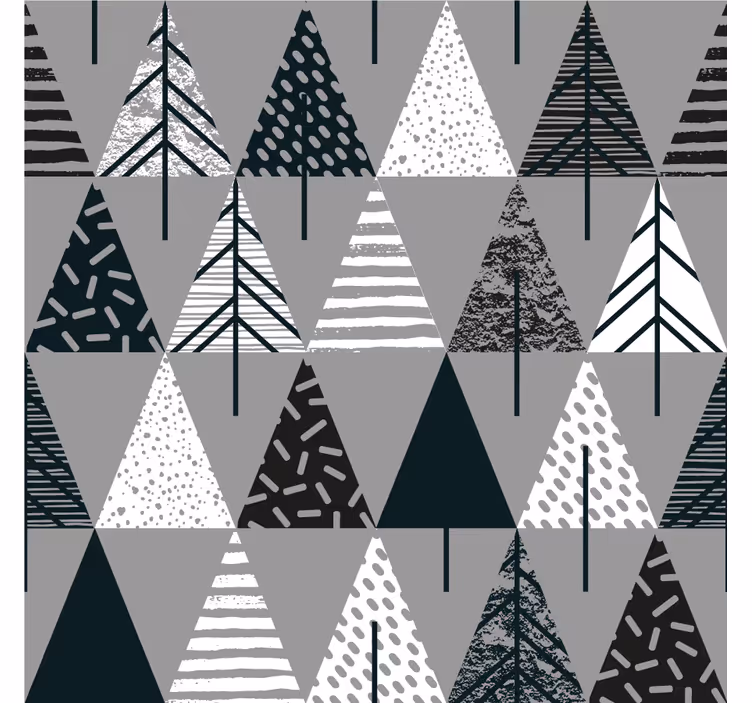 Rollo fenster wohnzimmer minimalistische bäume nordisch - TenStickers