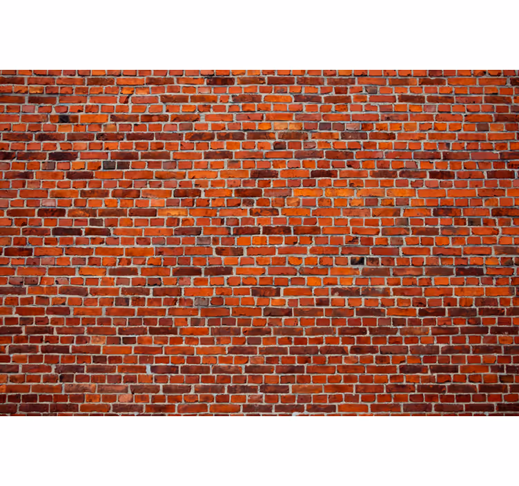 Rollo fenster wohnzimmer im modernen ziegel-industrie-stil - TenStickers