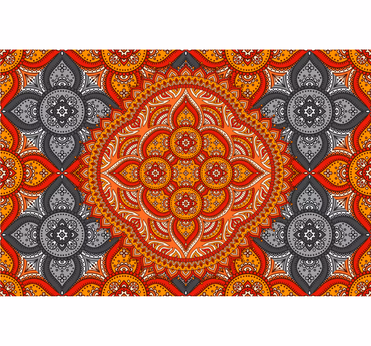 Rollo fenster wohnzimmer mandala kunst von henna - TenStickers