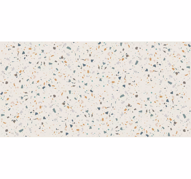 Rollo fenster beige mit beigem terrazzo-motiv - TenStickers
