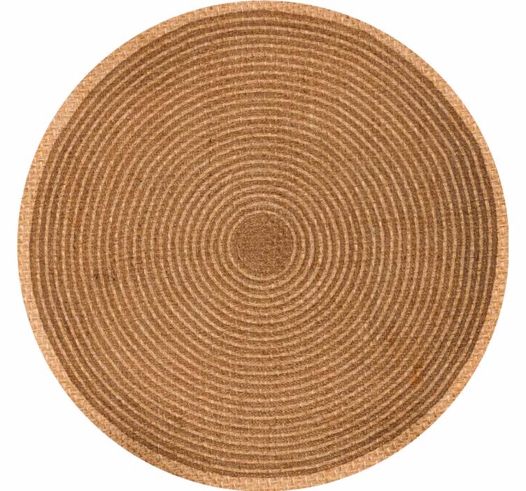Rollo fenster beige mit runder jutestruktur - TenStickers