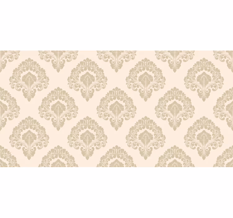 Rollo fenster beige im goldenen blumenmuster - TenStickers