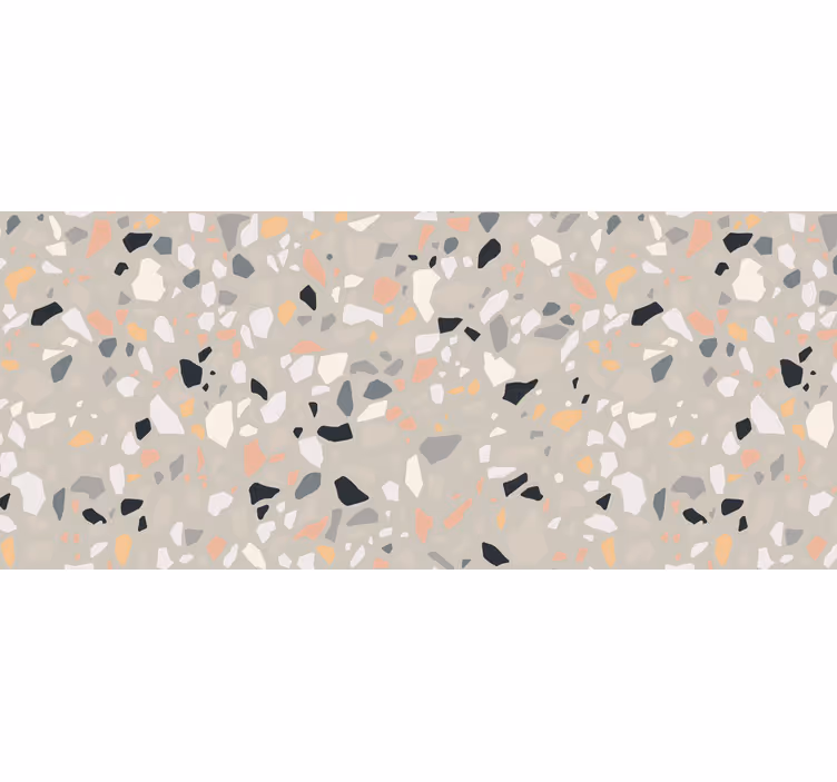 Rollo fenster beige im beige terrazzo design - TenStickers