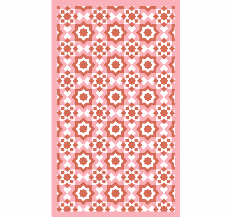 Rollo fenster schlafzimmer mit rotem quadrat-muster - TenStickers