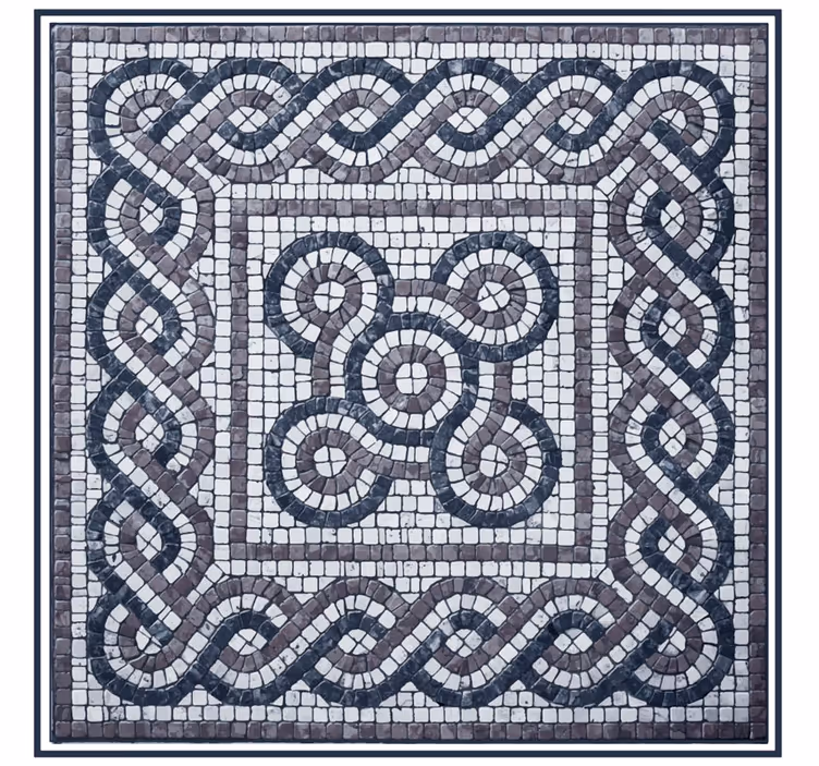 Rollo fenster schlafzimmer mit kieselsteinmosaik - TenStickers