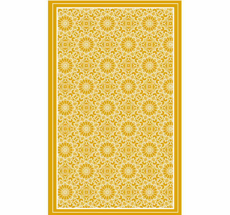Rollo fenster schlafzimmer in vintage gelber form - TenStickers