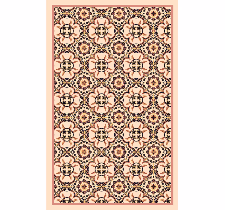 Rollo fenster schlafzimmer mit vintage-fliesenmuster - TenStickers