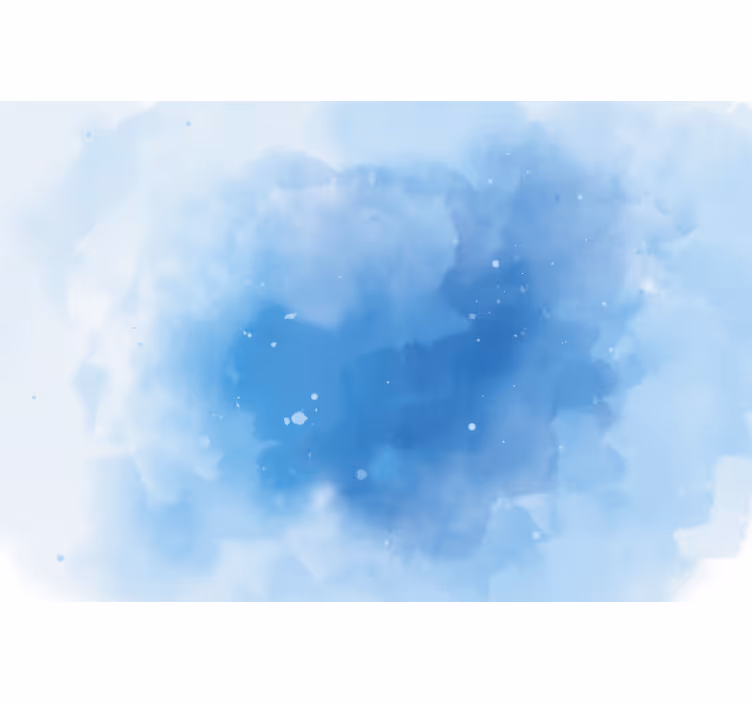 Rollo fenster schlafzimmer in minimalistischem blau-aquarell - TenStickers