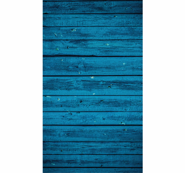 Rollo fenster schlafzimmer in blauem holz - TenStickers