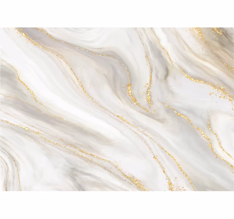 Rollo fenster weiß marmor in weiß und gold - TenStickers