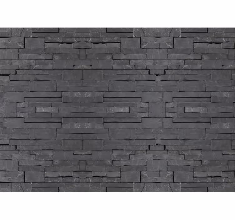 Rollo fenster grau schwarze ziegel - TenStickers