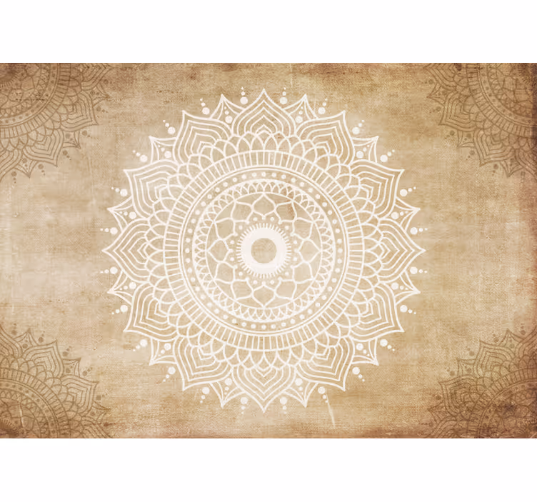 Rollo fenster beige mit altem papierstruktur-effekt - TenStickers