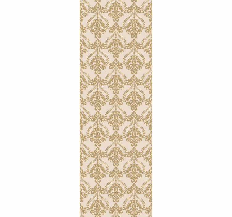 Rollo fenster vintage mit floralen beigen details - TenStickers