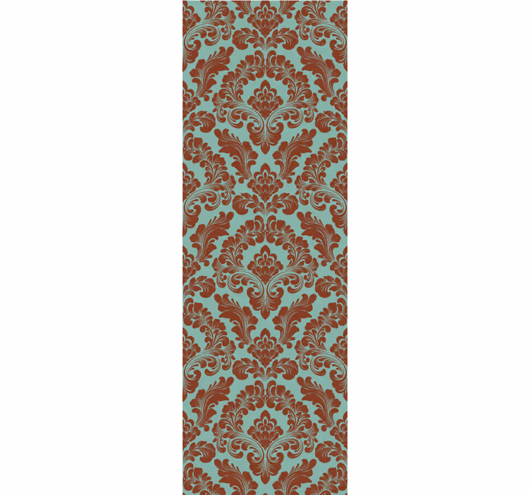 Rollo fenster vintage mit elegantem damaskmuster - TenStickers