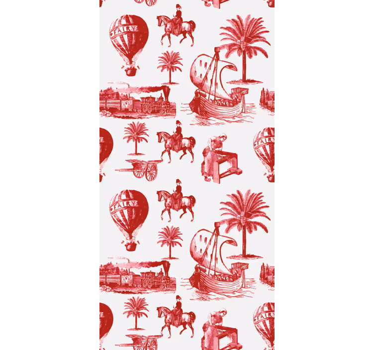 Rollo fenster vintage mit nostalgischen reisemotiven - TenStickers