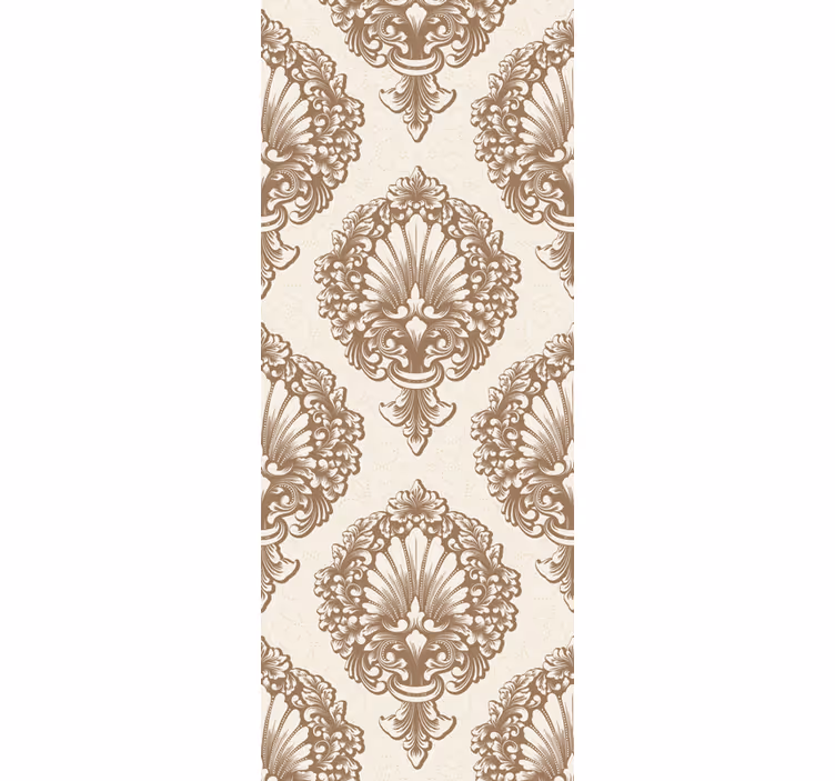 Rollo fenster vintage mit eleganten muschelmustern - TenStickers