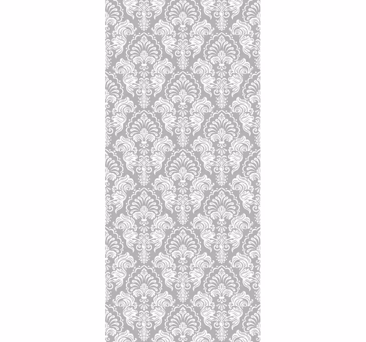 Rollo fenster vintage mit elegantem damastmuster - TenStickers