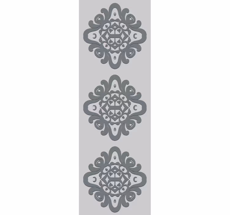Rollo fenster vintage mit filigranen blumenmustern - TenStickers