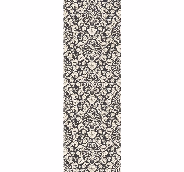 Rollo fenster vintage barock damastmuster - TenStickers