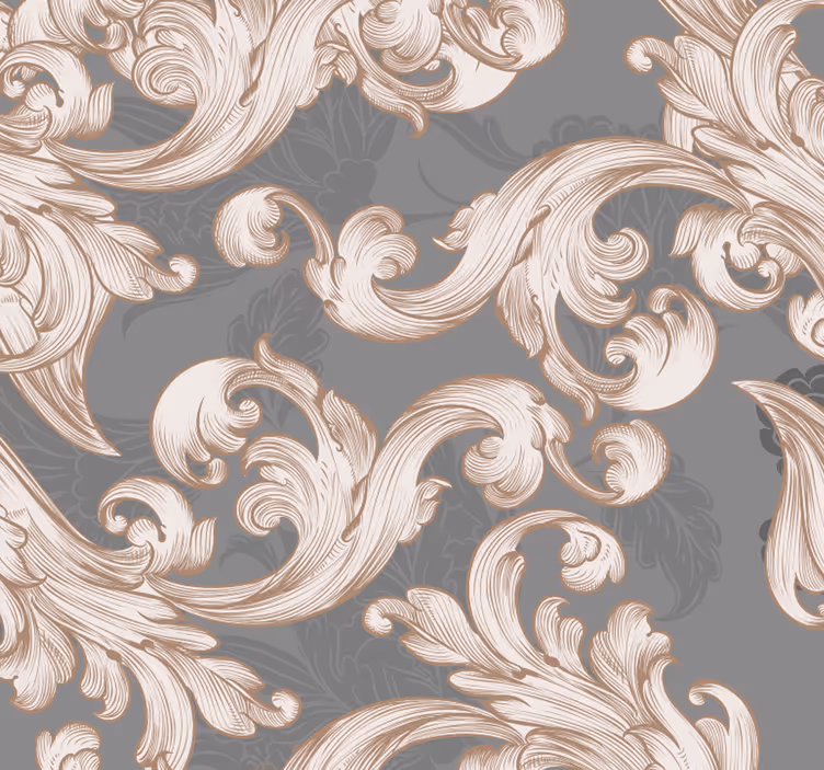Rollo fenster vintage barocke eleganz - TenStickers