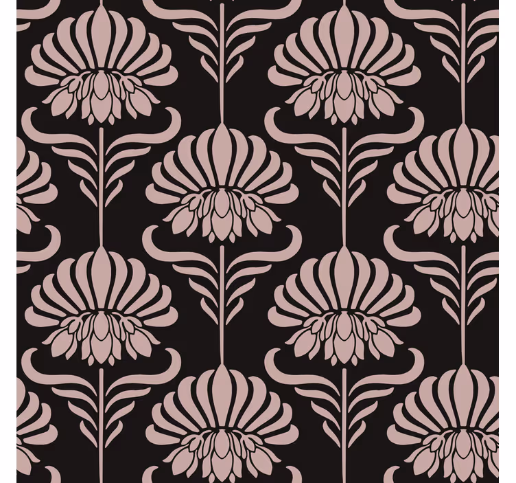 Rollo fenster vintage mit jugendstil-motiven - TenStickers