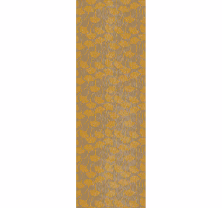 Rollo fenster vintage mit ginkgo-blätter-muster - TenStickers