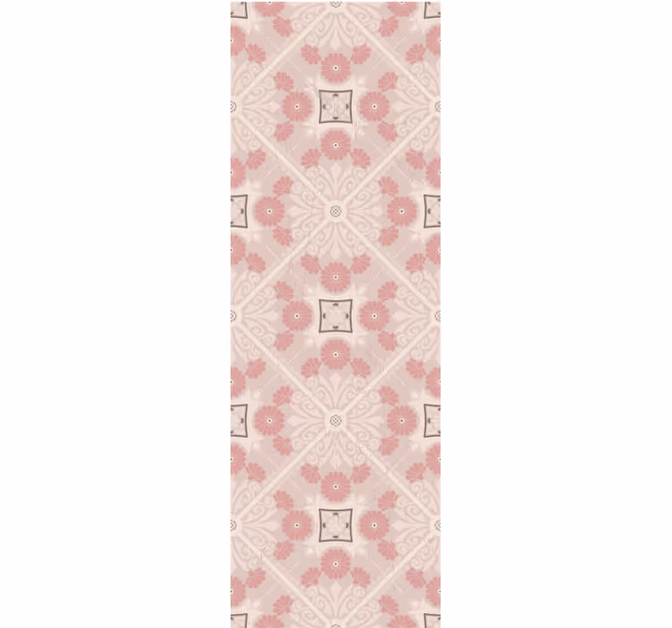 Rollo fenster vintage im pastellfarbenen retro-muster - TenStickers