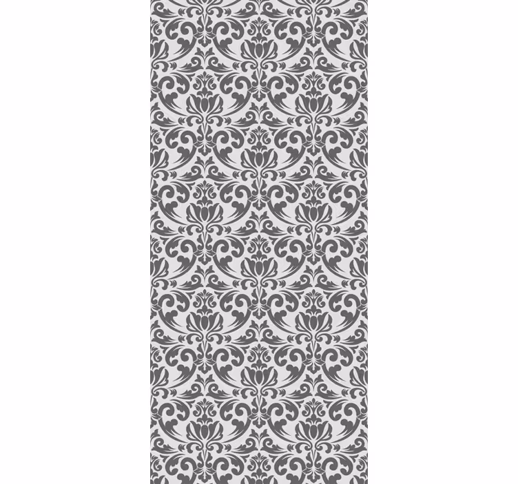 Rollo fenster vintage mit abstraktem damaskmuster - TenStickers