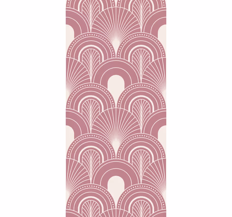 Rollo fenster vintage im roségoldenen bogenstil - TenStickers