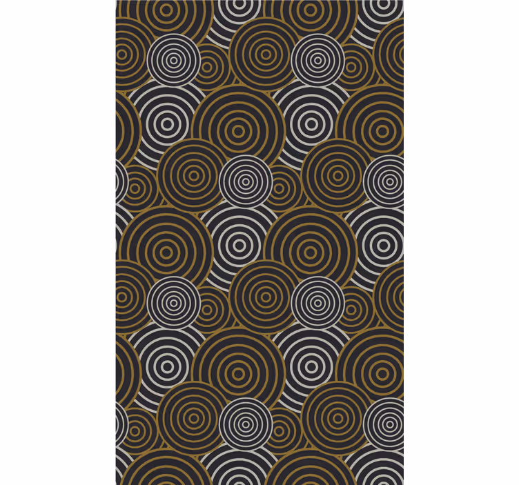 Rollo fenster vintage mit kreislinienmuster - TenStickers