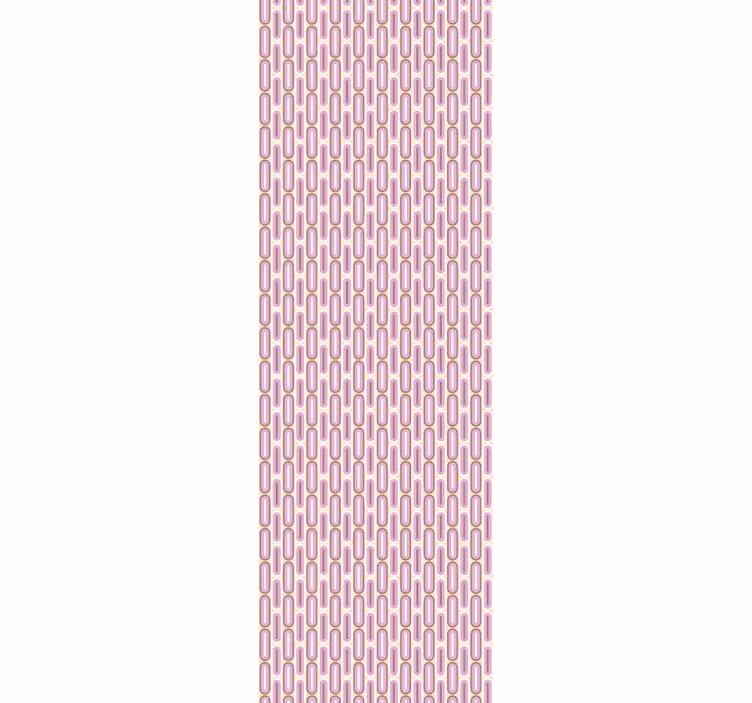 Rollo fenster vintage in pinkem geometrischem 70er-design - TenStickers