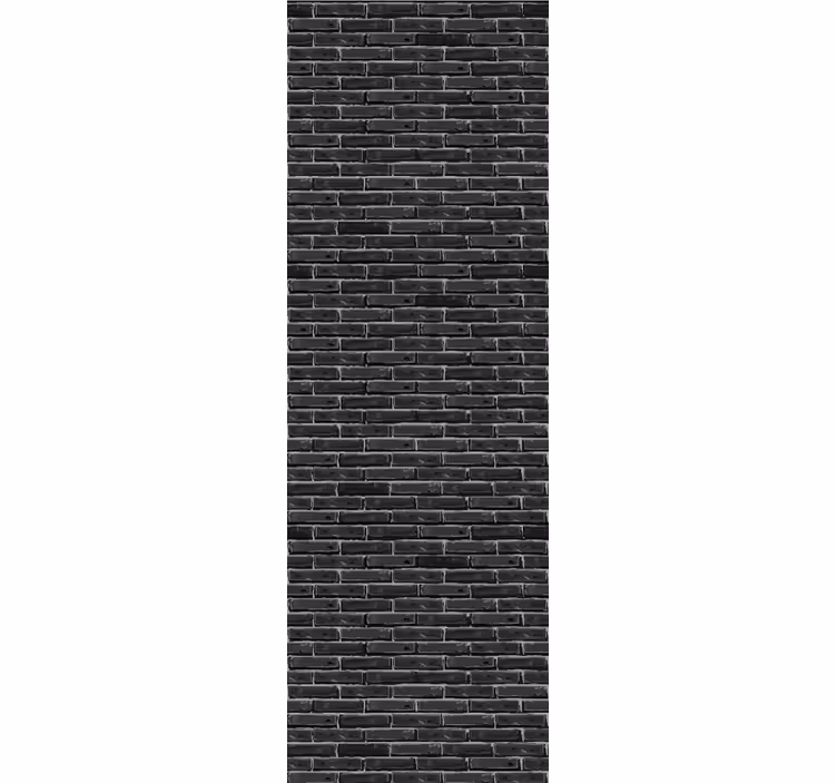 Rollo fenster vintage mit muster in dunkelgrauen steinen - TenStickers