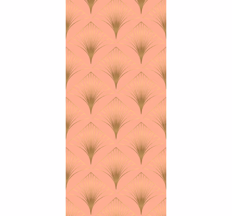 Rollo fenster vintage mit goldenem pfeilkunst-muster - TenStickers