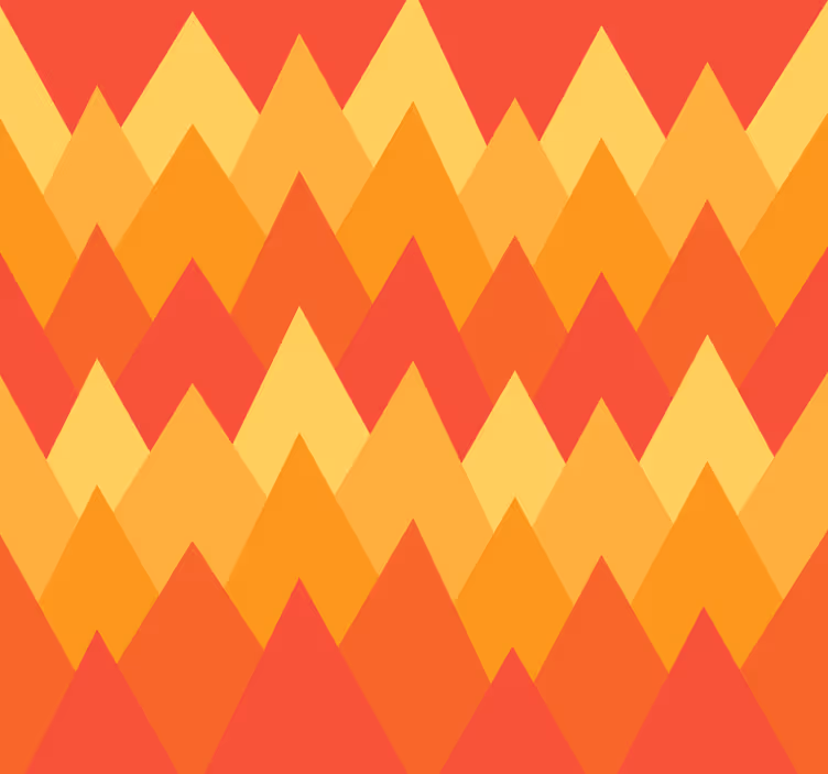 Rollo fenster vintage geometrische abstrakte berge - TenStickers