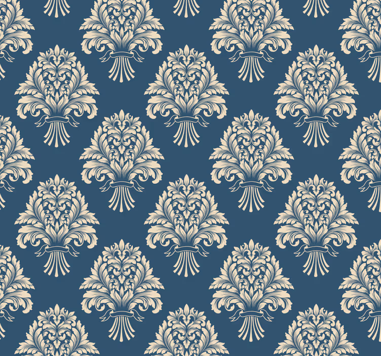 Rollo fenster vintage im barocken blumendesign - TenStickers