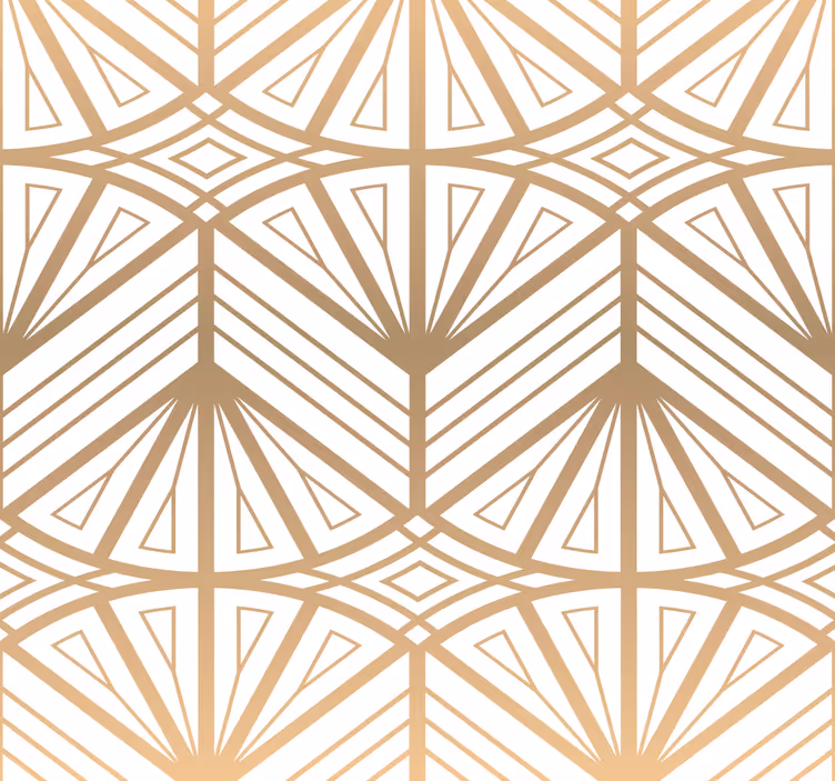Rollo fenster vintage mit goldfarbenem verlaufsmuster - TenStickers