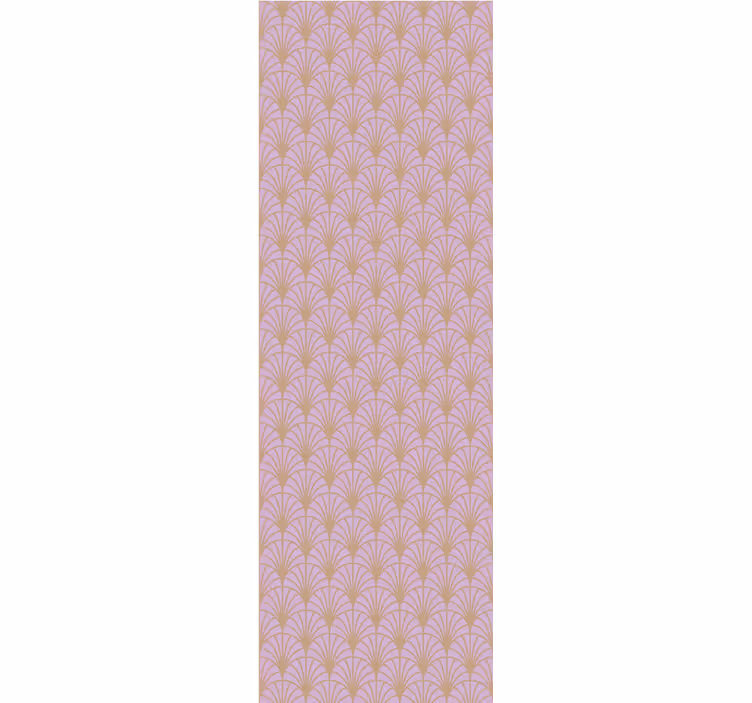 Rollo fenster vintage mit pink-goldenem schuppenmuster - TenStickers