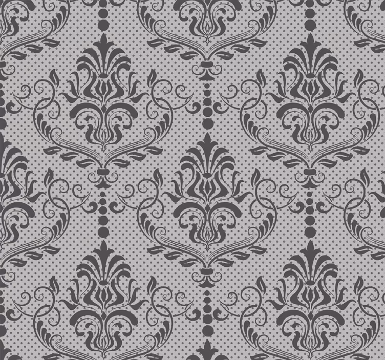 Rollo fenster vintage im eleganten barockmuster - TenStickers