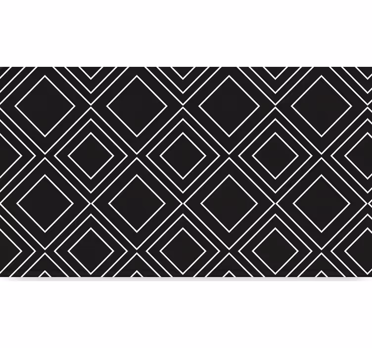 Rollo fenster schwarz mit geometrischem linien-design - TenStickers
