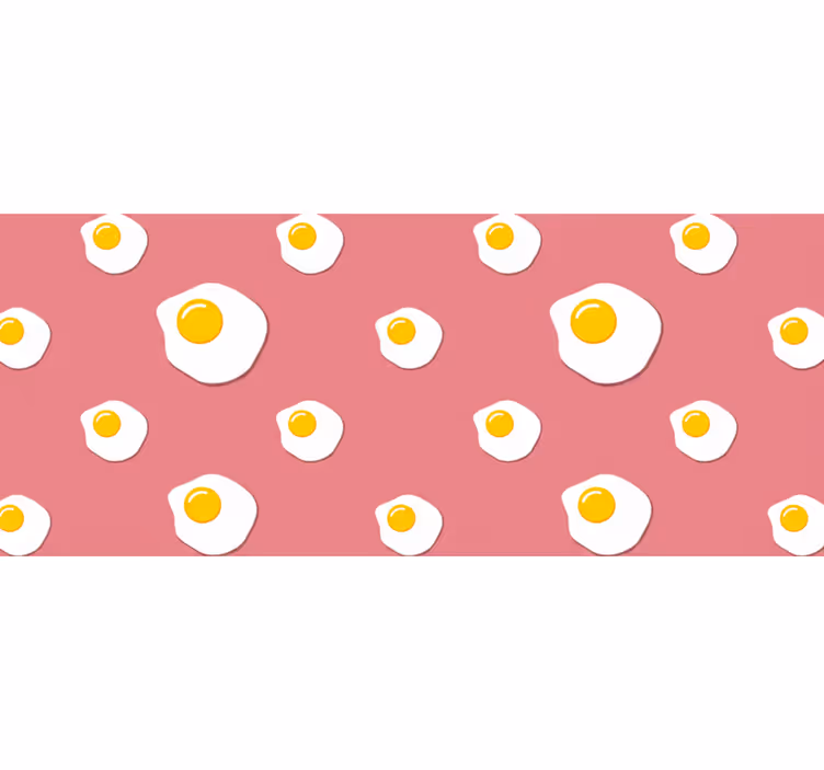 Rollo fenster rosa spiegeleier design - TenStickers