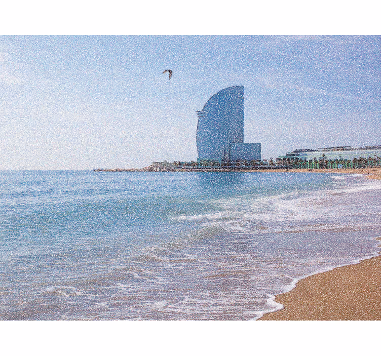 Rollo fenster wohnzimmer vela hotel la barceloneta - TenStickers