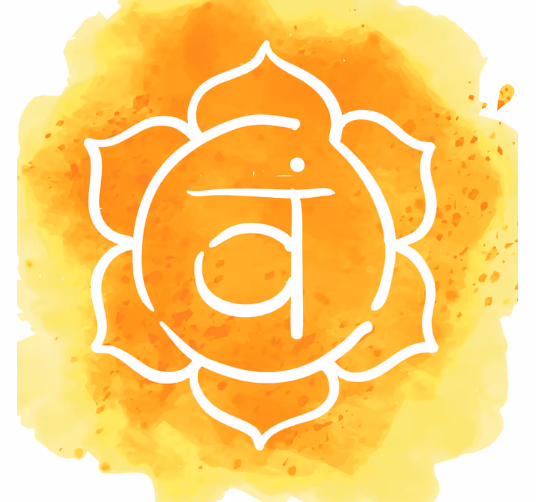 Rollo fenster wohnzimmer mit schönem sakralchakra symbol - TenStickers