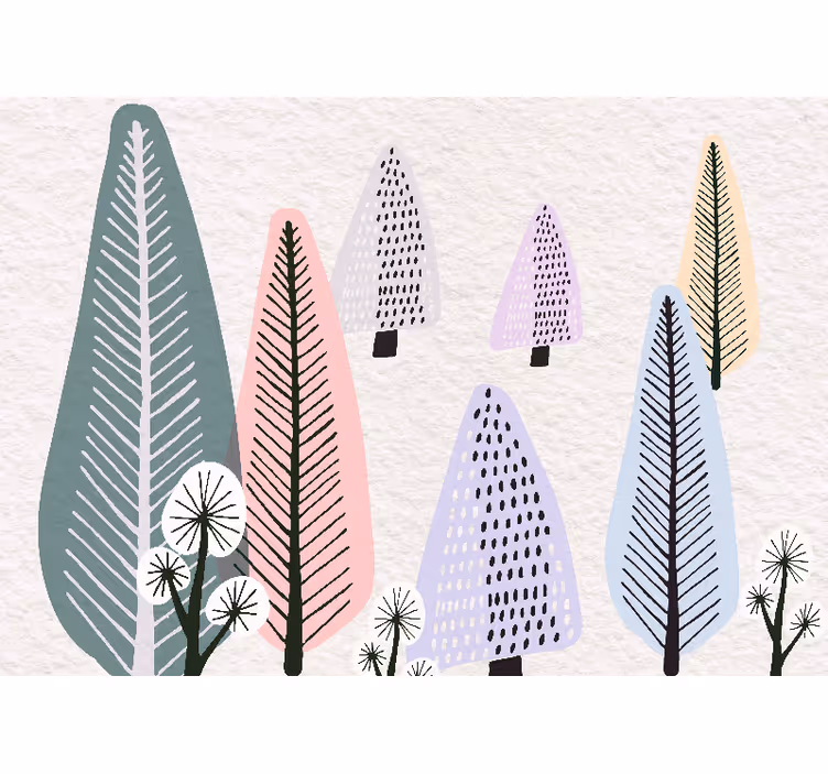 Rollo fenster wohnzimmer woodland walz - TenStickers