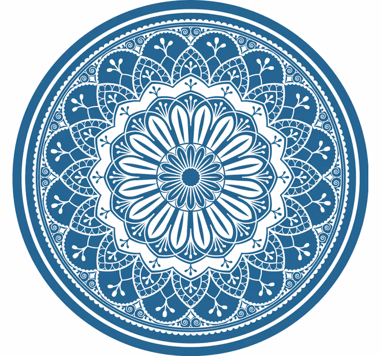 Rollo fenster schlafzimmer mit großem mandala-druck - TenStickers