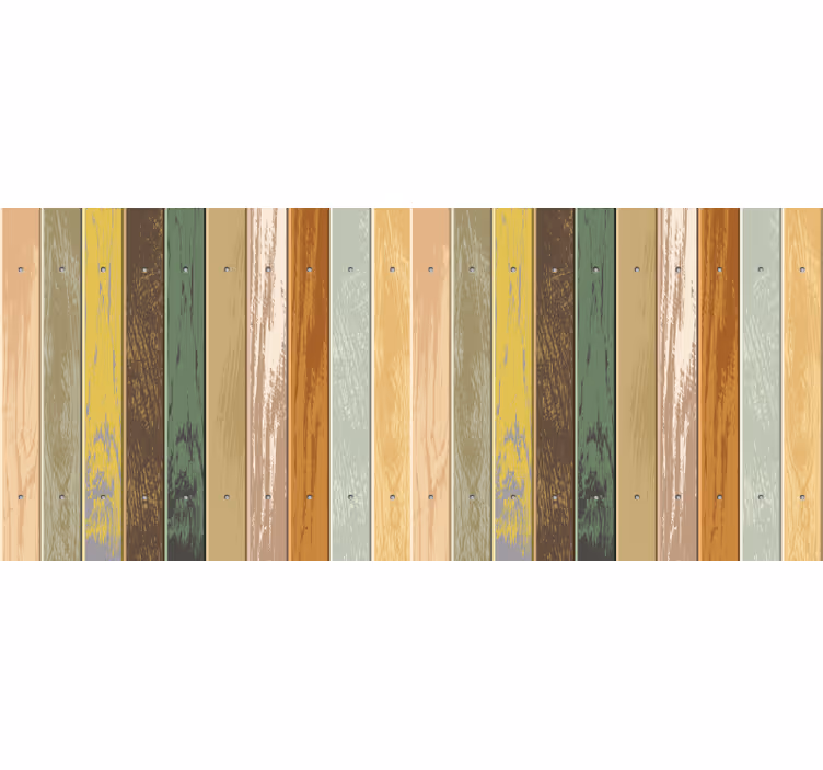 Rollo fenster schlafzimmer in verblasstem buntem holz - TenStickers