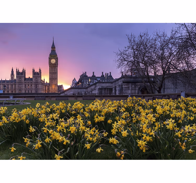 Rollo fenster schlafzimmer big ben im sonnenlicht - TenStickers