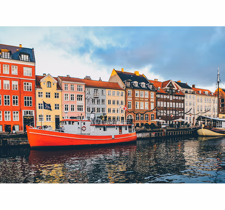 Rollo fenster schlafzimmer im schönen bunten nyhavn - TenStickers
